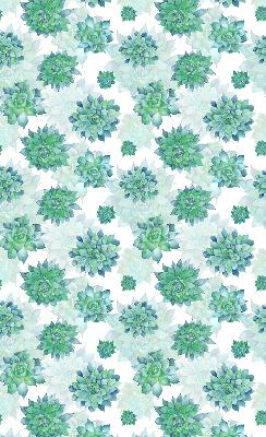 Binnenshuis verduisterend rolgordijn in groene bloemenprint