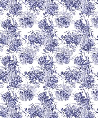 Verduisterend stoffen rolgordijn in blauw boeket