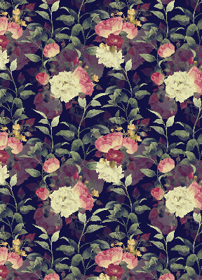 Verduisterend rolgordijn voor raam bloemen