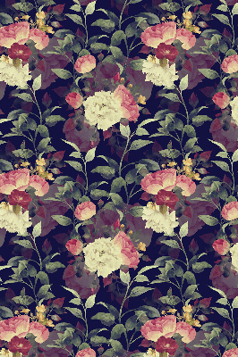 Verduisterend rolgordijn voor raam bloemen