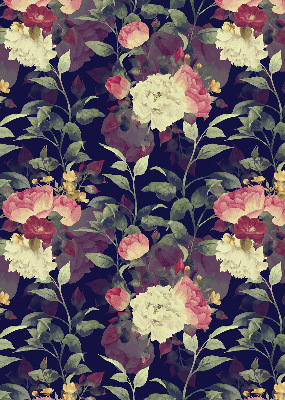 Verduisterend rolgordijn voor raam bloemen