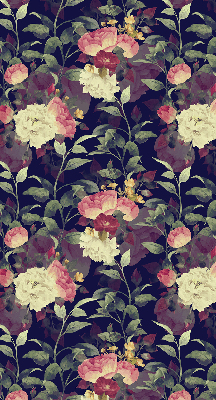 Verduisterend rolgordijn voor raam bloemen