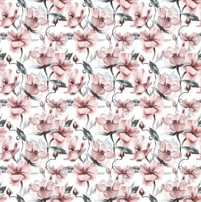 Verduisterend raamrolgordijn voor binnen in roze met bloemenprint
