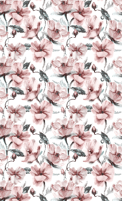 Verduisterend raamrolgordijn voor binnen in roze met bloemenprint