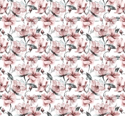 Verduisterend raamrolgordijn voor binnen in roze met bloemenprint