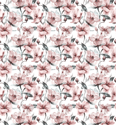 Verduisterend raamrolgordijn voor binnen in roze met bloemenprint