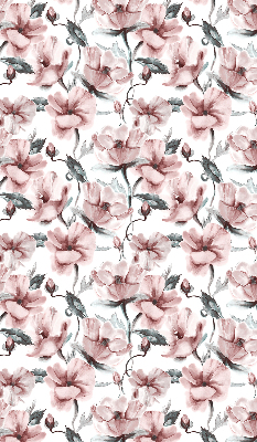 Verduisterend raamrolgordijn voor binnen in roze met bloemenprint