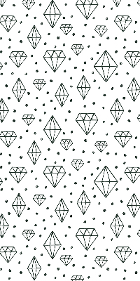 Verduisterend binnengordijn met getekende diamanten