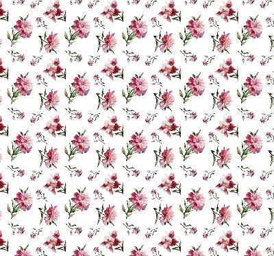 Verduisterend rolgordijn voor balkondeur in roze bloemmotief