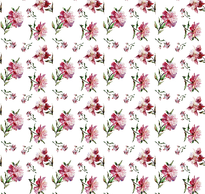 Verduisterend rolgordijn voor balkondeur in roze bloemmotief