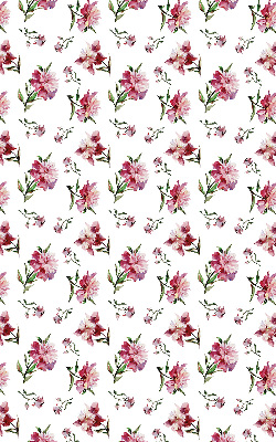 Verduisterend rolgordijn voor balkondeur in roze bloemmotief