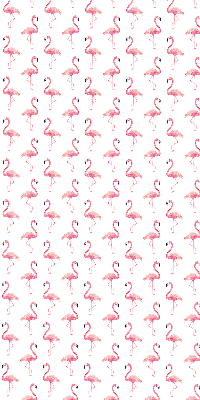 Binnenshuis verduisterend rolgordijn met print van flamingo's