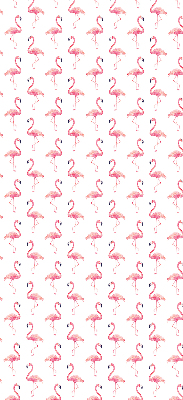 Binnenshuis verduisterend rolgordijn met print van flamingo's