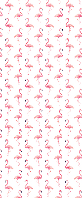 Binnenshuis verduisterend rolgordijn met print van flamingo's