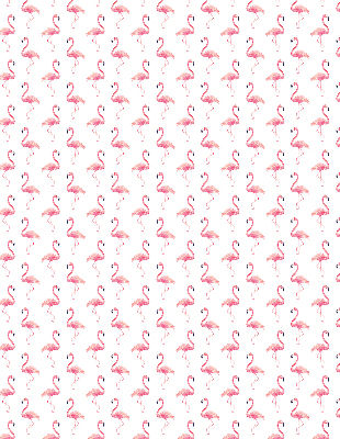 Binnenshuis verduisterend rolgordijn met print van flamingo's