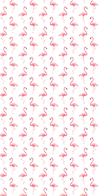 Binnenshuis verduisterend rolgordijn met print van flamingo's