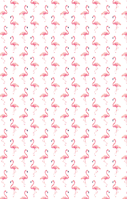 Binnenshuis verduisterend rolgordijn met print van flamingo's