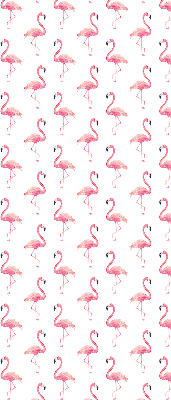 Binnenshuis verduisterend rolgordijn met print van flamingo's