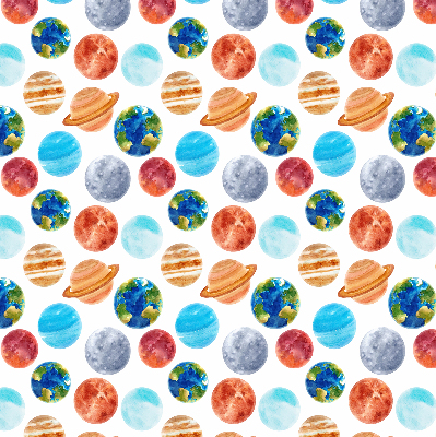 Verduisterend rolgordijn voor raam met de kleur Planeten