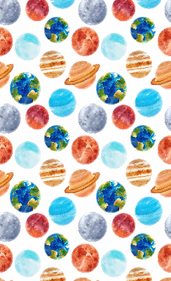Verduisterend rolgordijn voor raam met de kleur Planeten