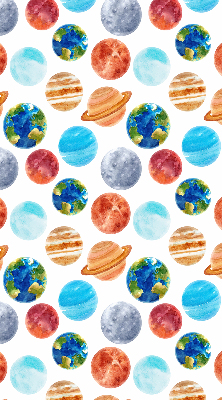 Verduisterend rolgordijn voor raam met de kleur Planeten