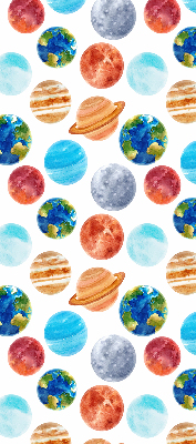 Verduisterend rolgordijn voor raam met de kleur Planeten