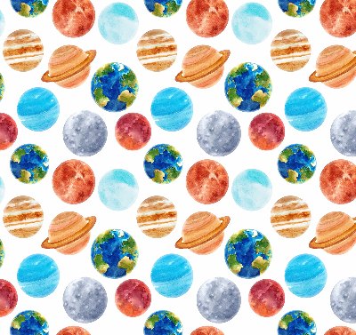 Verduisterend rolgordijn voor raam met de kleur Planeten