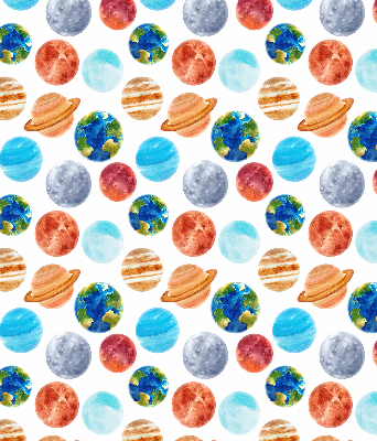 Verduisterend rolgordijn voor raam met de kleur Planeten