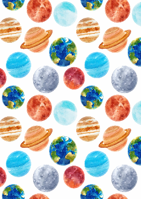 Verduisterend rolgordijn voor raam met de kleur Planeten