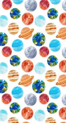 Verduisterend rolgordijn voor raam met de kleur Planeten