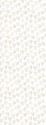 Verduisterend binnengordijn in beige met hartjes