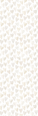 Verduisterend binnengordijn in beige met hartjes