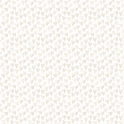 Verduisterend binnengordijn in beige met hartjes