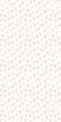 Verduisterend binnengordijn in beige met hartjes