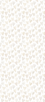Verduisterend binnengordijn in beige met hartjes