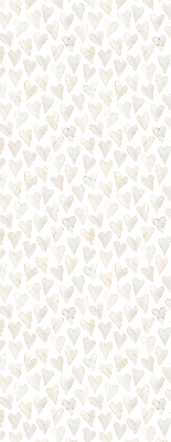 Verduisterend binnengordijn in beige met hartjes