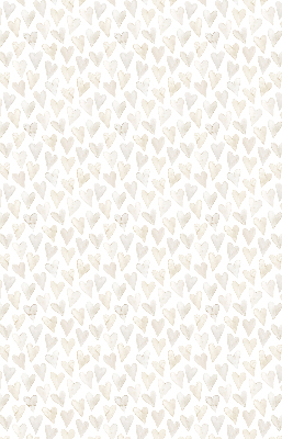 Verduisterend binnengordijn in beige met hartjes
