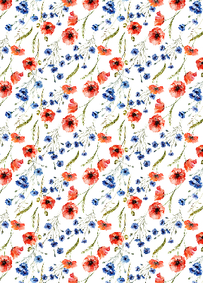 Verduisterend rolgordijn voor balkondeur papaver