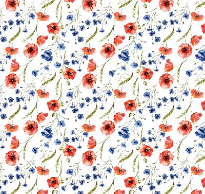 Verduisterend rolgordijn voor balkondeur papaver