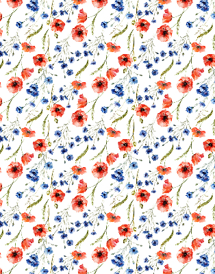 Verduisterend rolgordijn voor balkondeur papaver