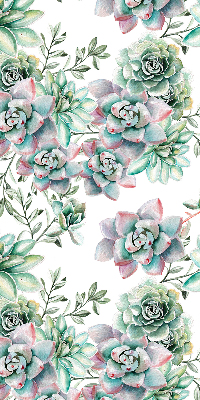 Verduisterend binnengordijn in groene plantenprint
