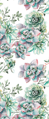 Verduisterend binnengordijn in groene plantenprint