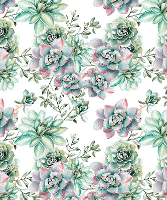 Verduisterend binnengordijn in groene plantenprint
