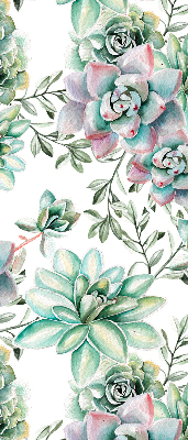 Verduisterend binnengordijn in groene plantenprint