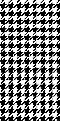 Binnenshuis verduisterend rolgordijn met geometrisch patroon