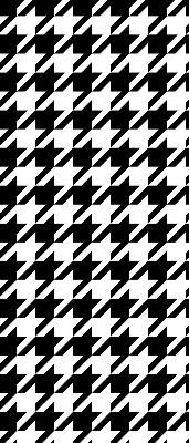 Binnenshuis verduisterend rolgordijn met geometrisch patroon