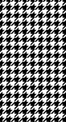 Binnenshuis verduisterend rolgordijn met geometrisch patroon