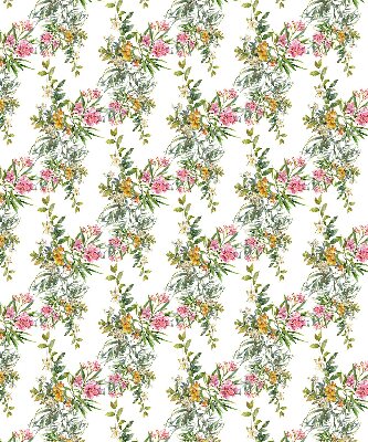 Verduisterend rolgordijn voor balkondeur bloemen