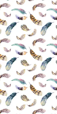 Verduisterend rolgordijn voor raam in verenprint