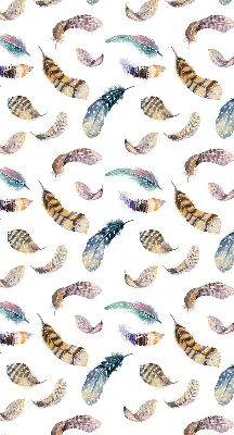 Verduisterend rolgordijn voor raam in verenprint